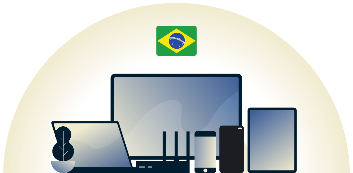 VPN for Brasil beskytter en rekke enheter.